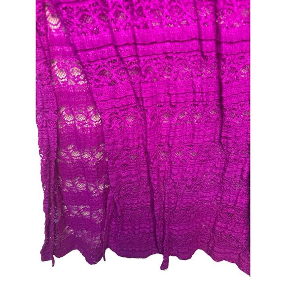 No Boundaries Purple Lace Maxi Skirt. Exterior lace with shorter lining-EUC - Picture 3 of 5